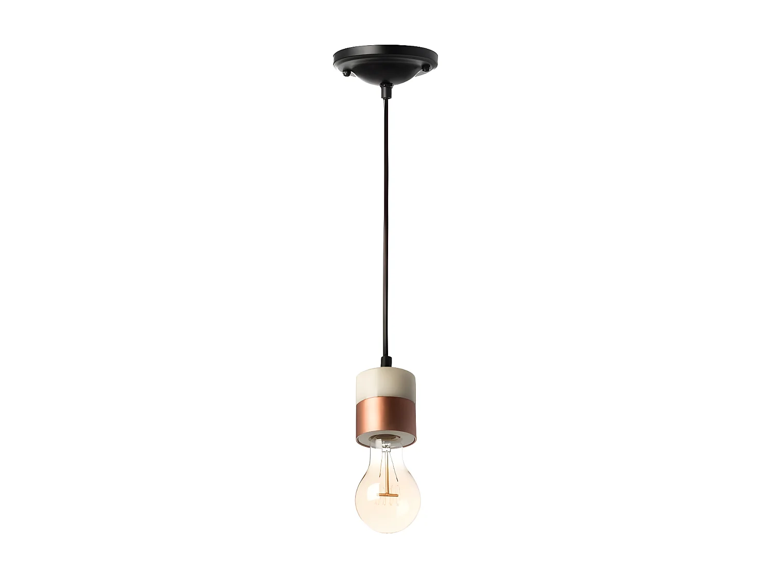 Lampe Suspension en Marbre "Musica III" 7cm Cuivre