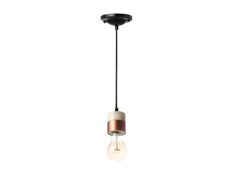 Lampe Suspension en Marbre "Musica III" 7cm Cuivre