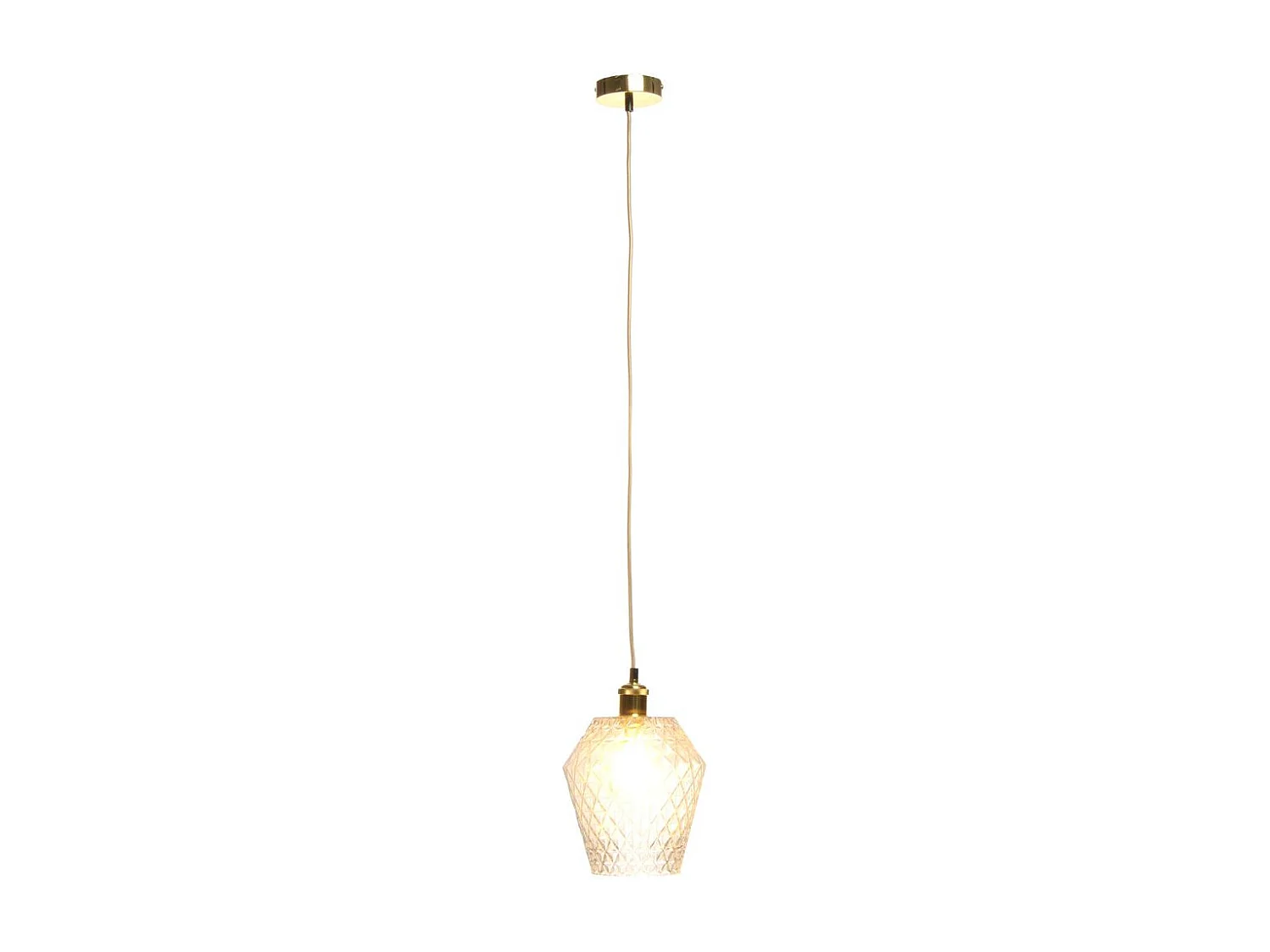 Lampe Suspension Déco "Lumi" 27cm Transparent
