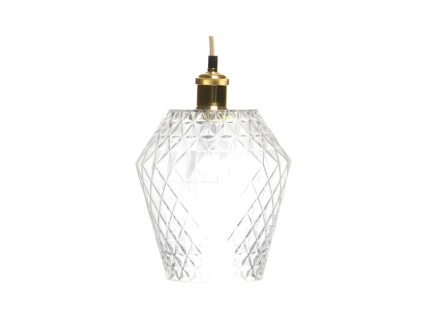 Lampe Suspension Déco "Lumi" 27cm Transparent