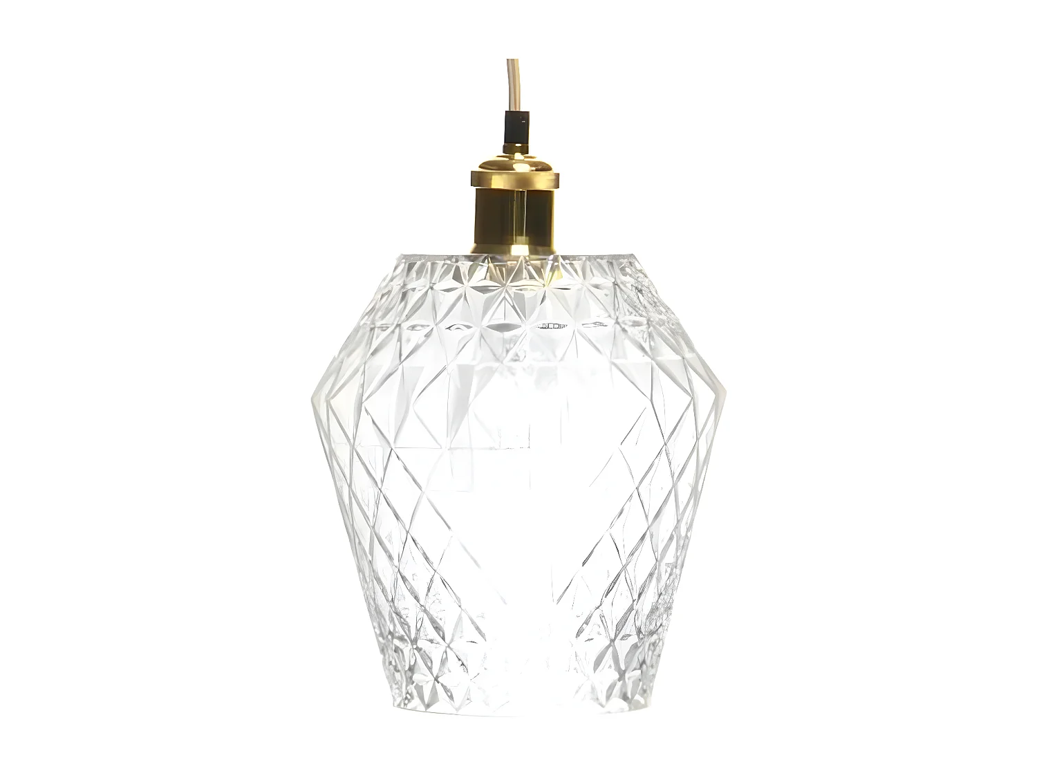 Lampe Suspension Déco "Lumi" 27cm Transparent