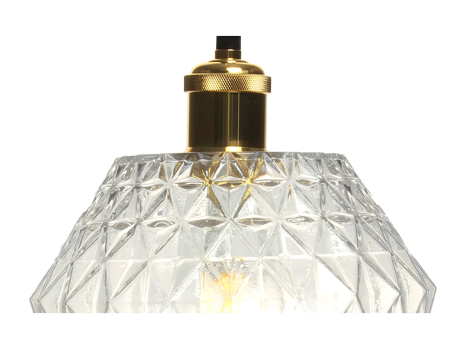 Lampe Suspension Déco "Lumi" 27cm Transparent