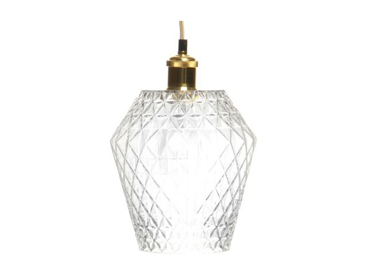 Lampe Suspension Déco "Lumi" 27cm Transparent
