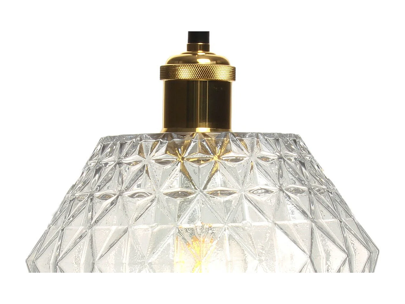 Lampe Suspension Déco "Lumi" 27cm Transparent