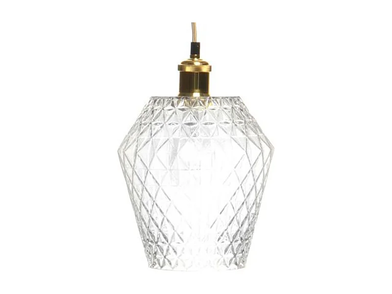 Lampe Suspension Déco "Lumi" 27cm Transparent