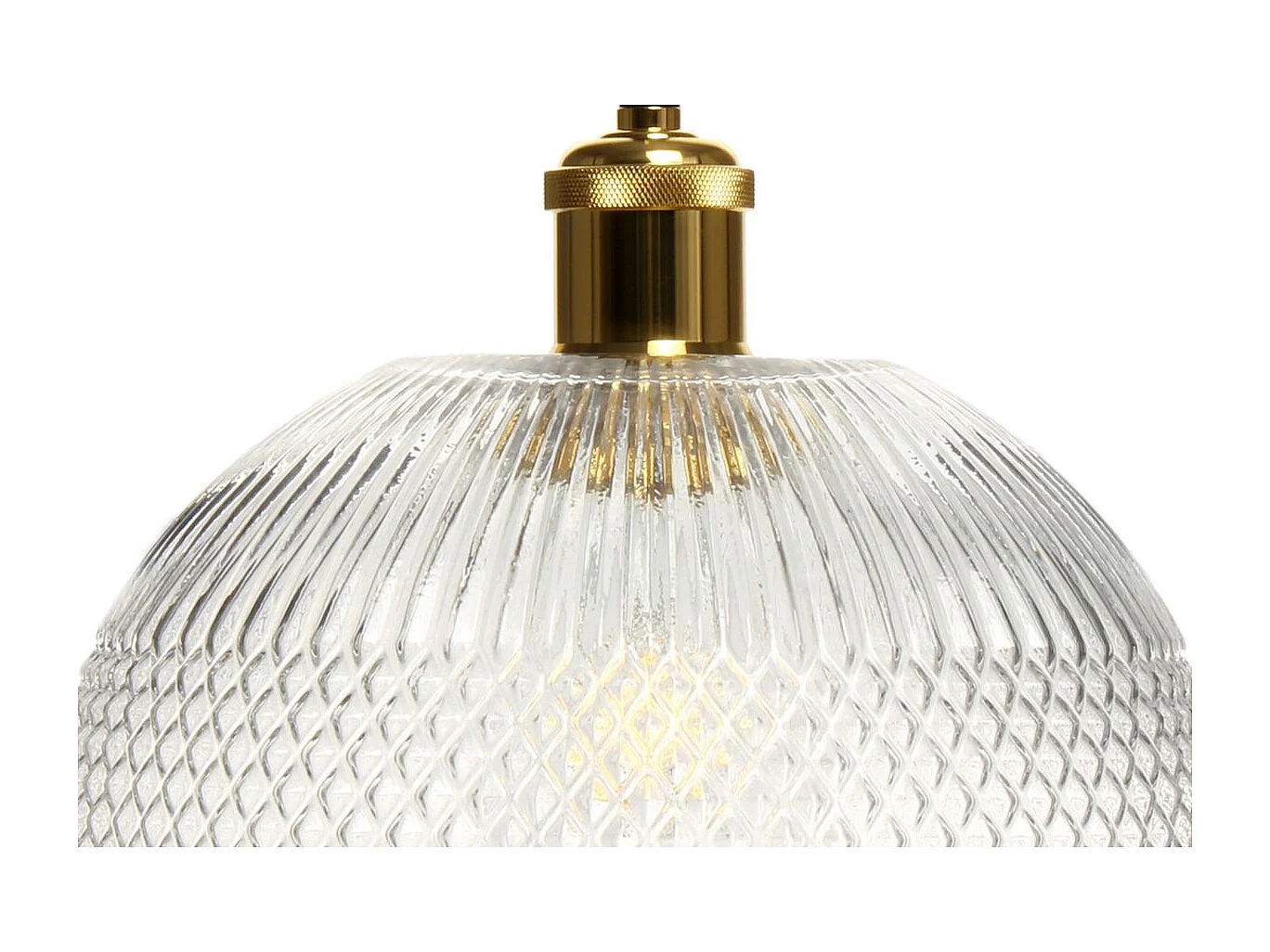 Lampe Suspension en Verre "Neptun" 26cm Transparent