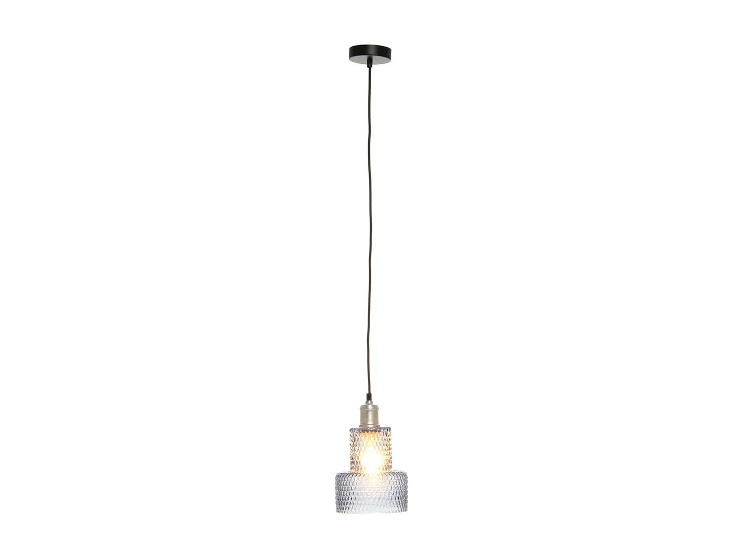 Lampe Suspension en Verre "Mona" 27cm Bleu