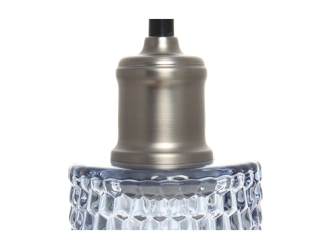 Lampe Suspension en Verre "Mona" 27cm Bleu