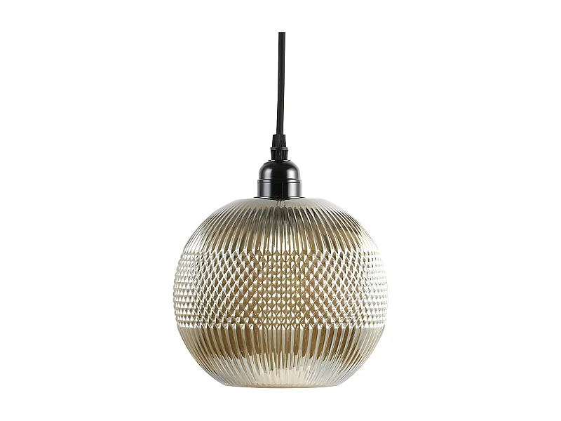 Lampe Suspension en Verre "Proxima" 21cm Or