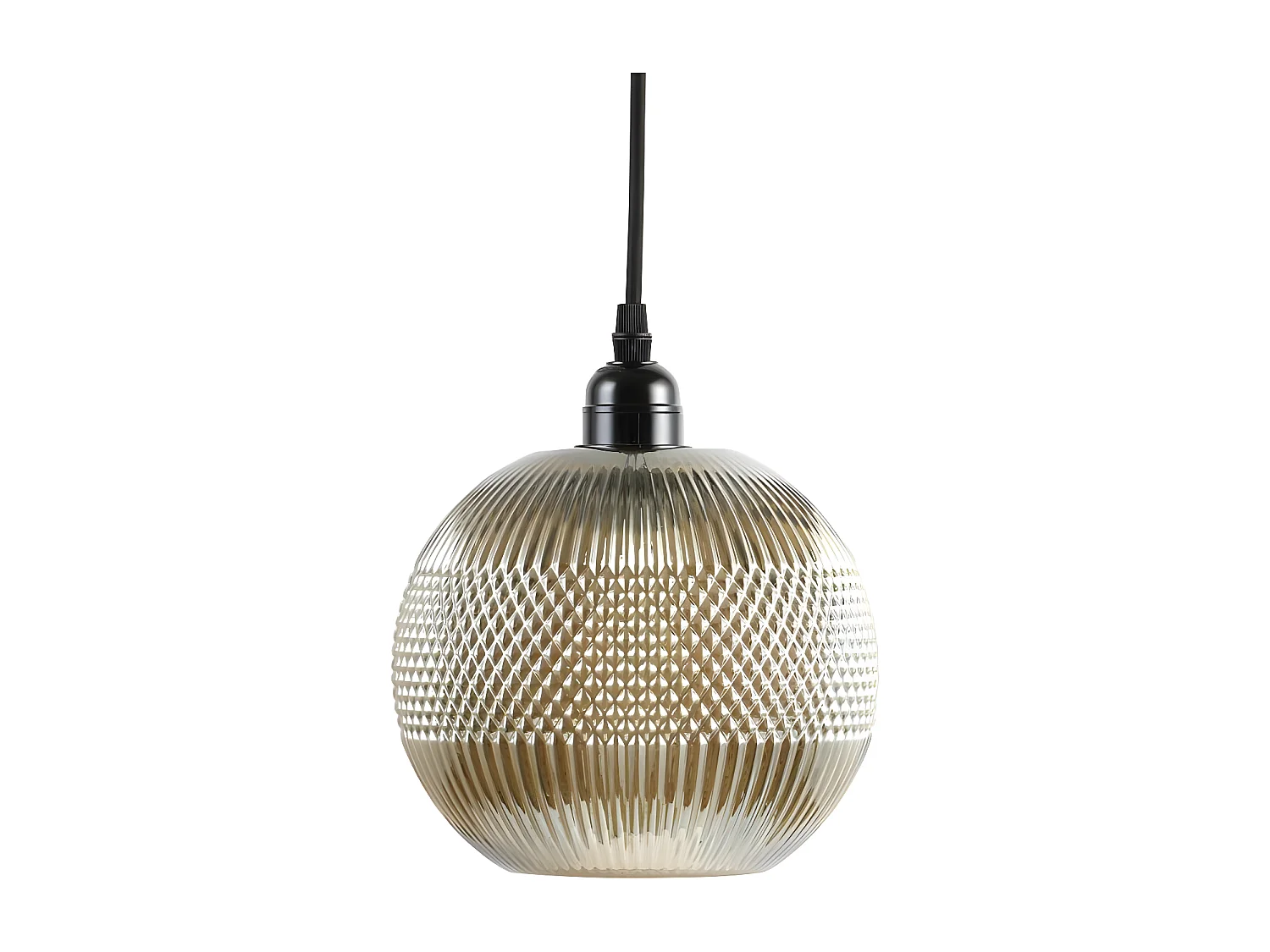 Lampe Suspension en Verre "Proxima" 21cm Or