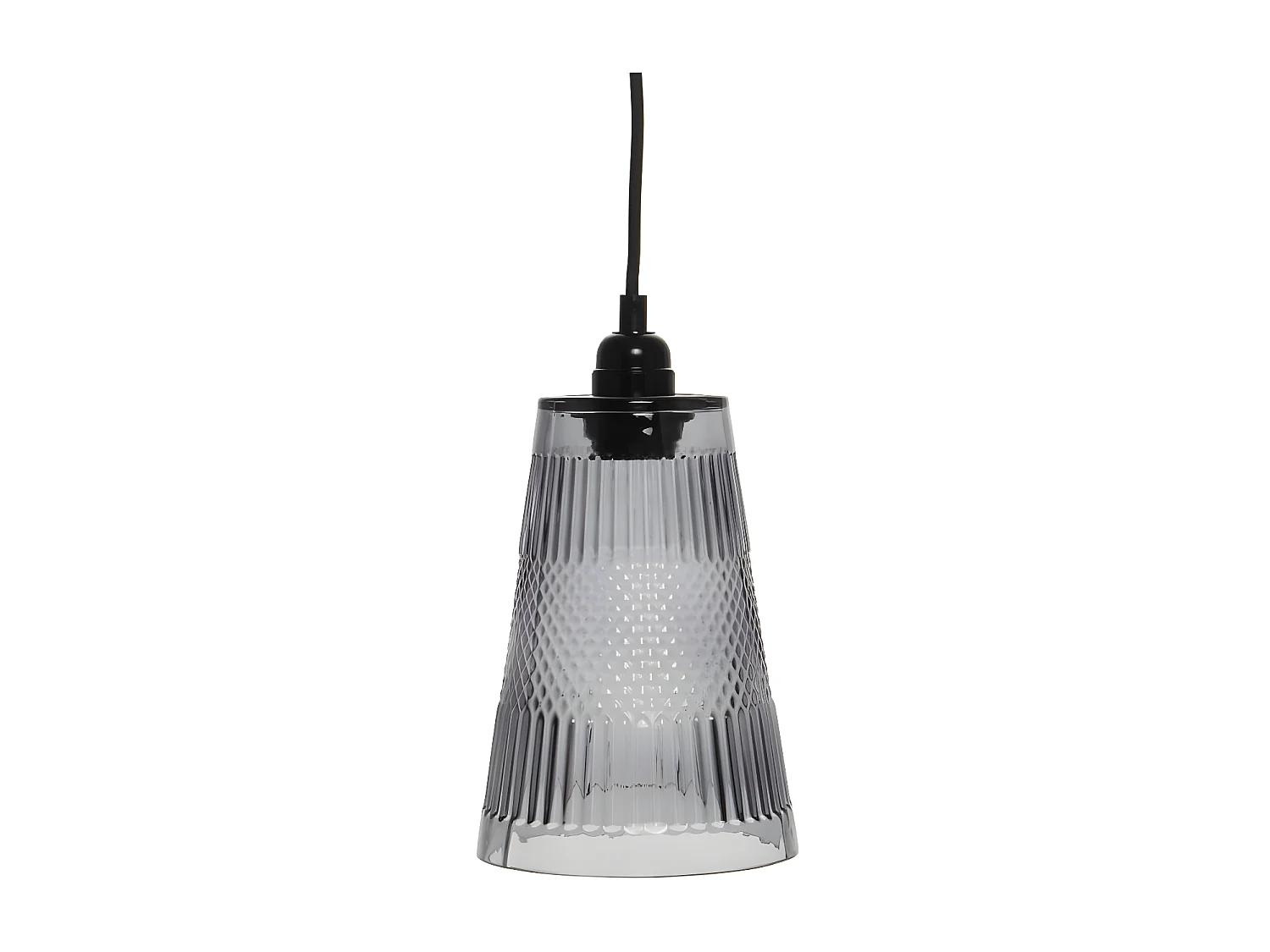 Lampe Suspension Design "Palum" 14cm Gris