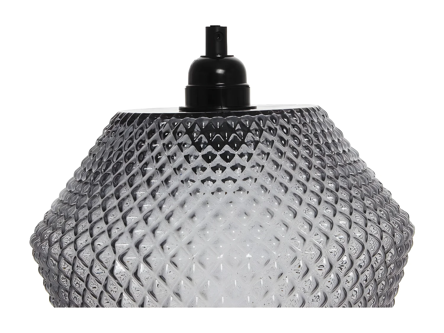 Lampe Suspension en Verre "Nomi" 27cm Gris