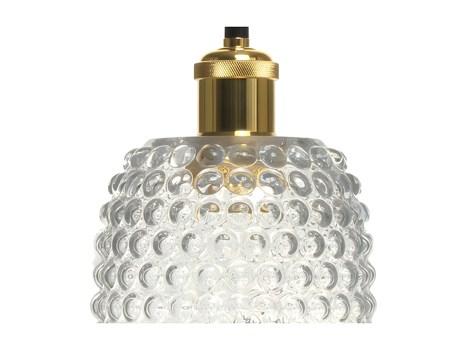 Lampe Suspension en Verre "Irina" 34cm Transparent