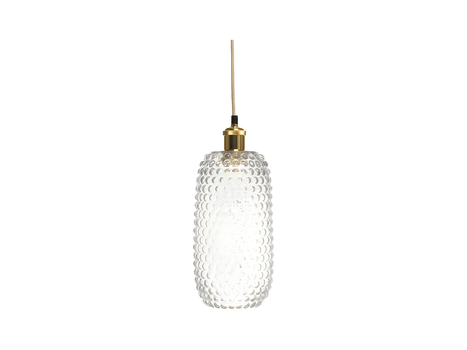 Lampe Suspension en Verre "Irina" 34cm Transparent