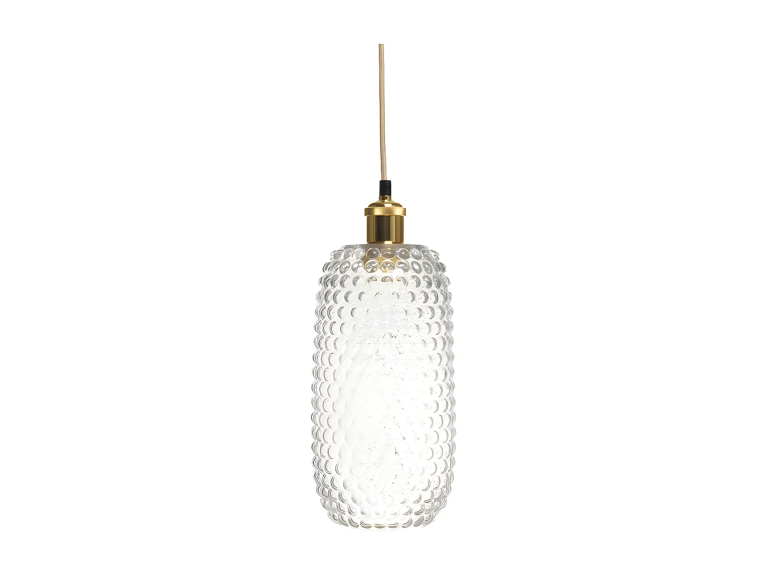 Lampe Suspension en Verre "Irina" 34cm Transparent