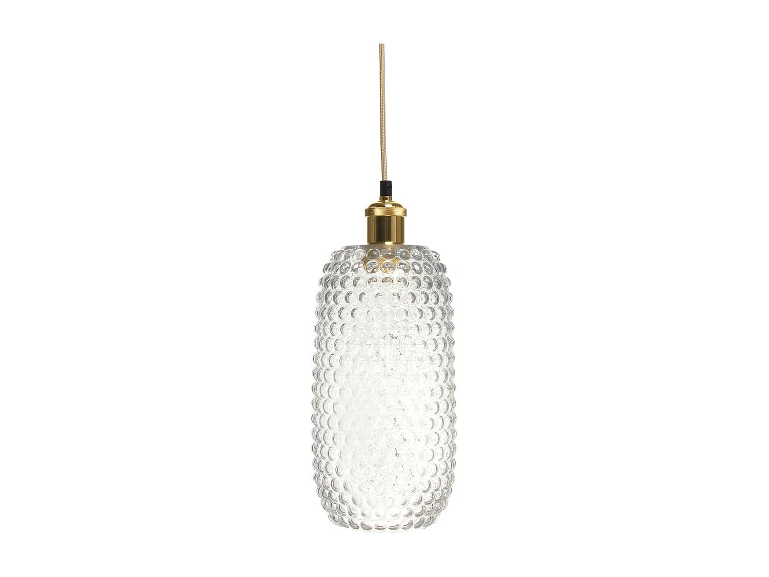 Lampe Suspension en Verre "Irina" 34cm Transparent