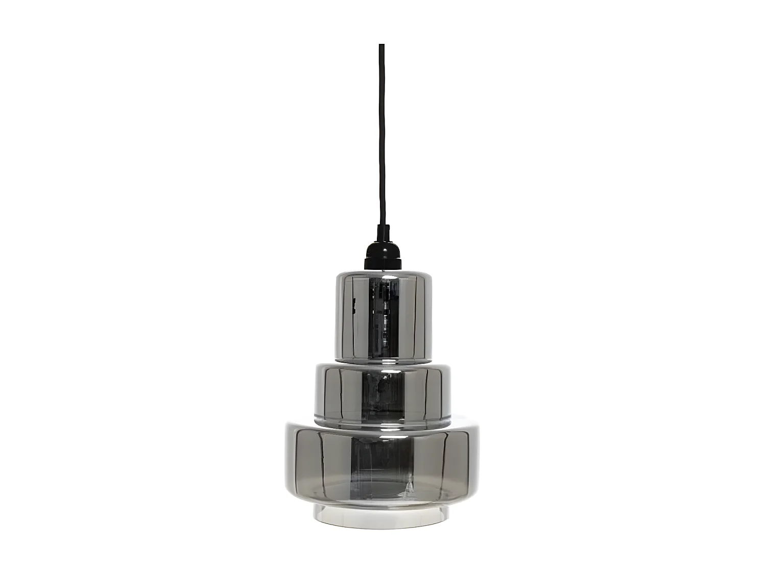 Lampe Suspension Design "Evy" 29cm Argent