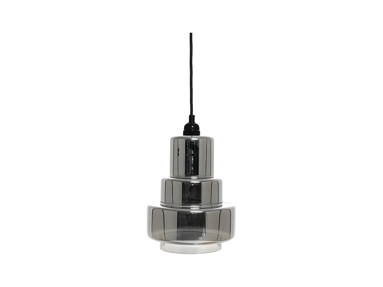 Lampe Suspension Design "Evy" 29cm Argent