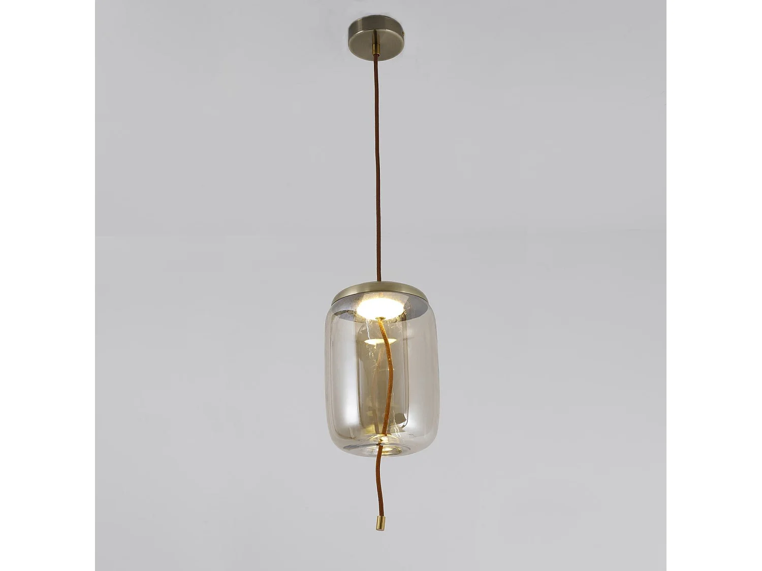 Suspension en Verre Led "Dalys" 28cm Transparent