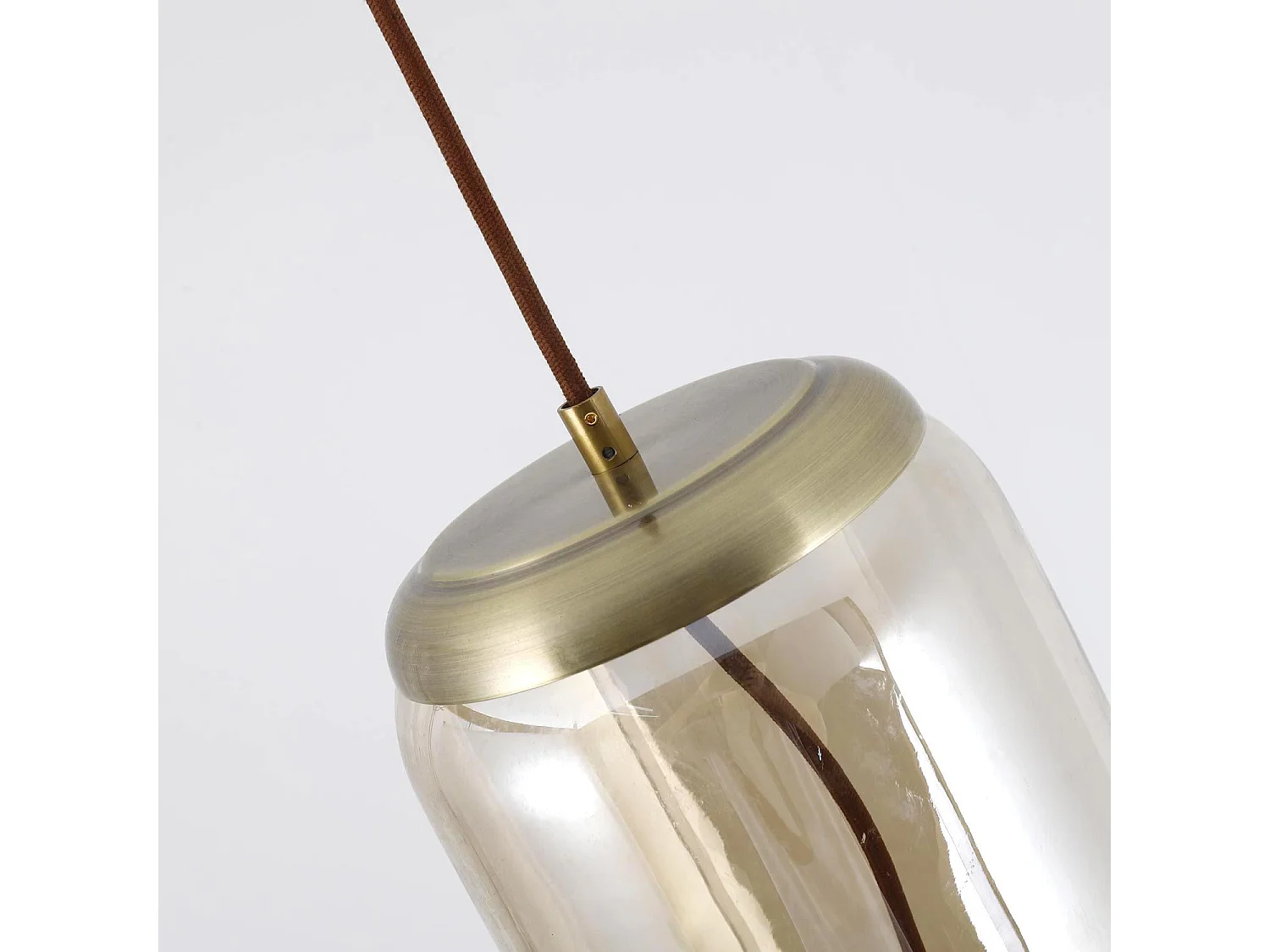 Suspension en Verre Led "Dalys" 28cm Transparent