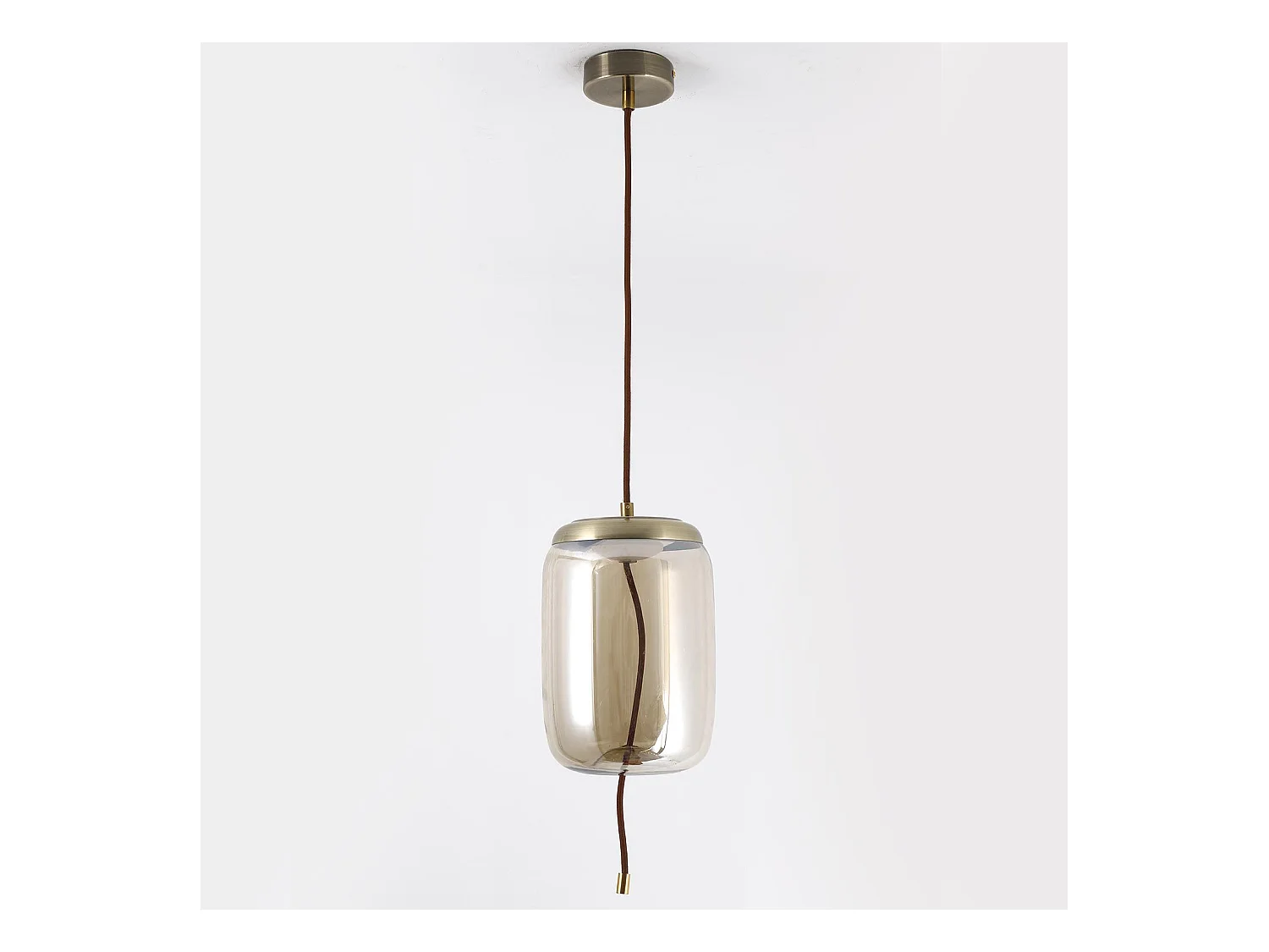 Suspension en Verre Led "Dalys" 28cm Transparent