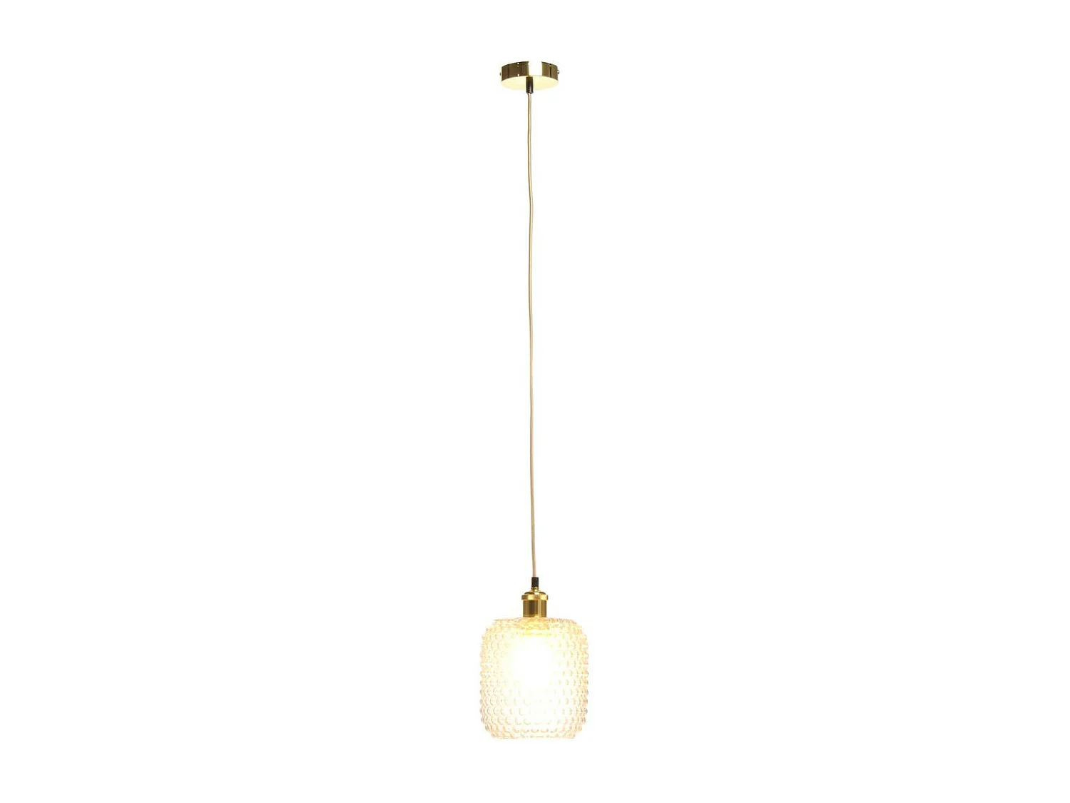 Lampe Suspension en Verre "Irène" 27cm Transparent