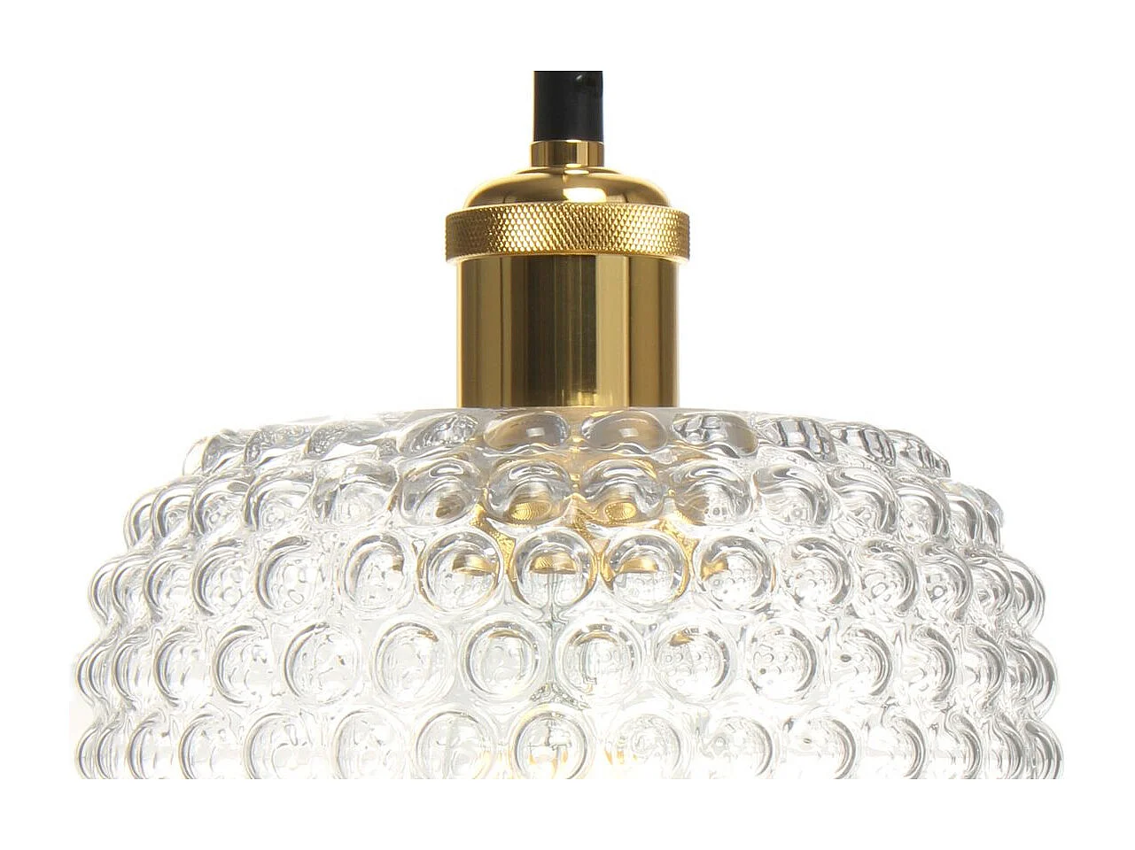 Lampe Suspension en Verre "Irène" 27cm Transparent
