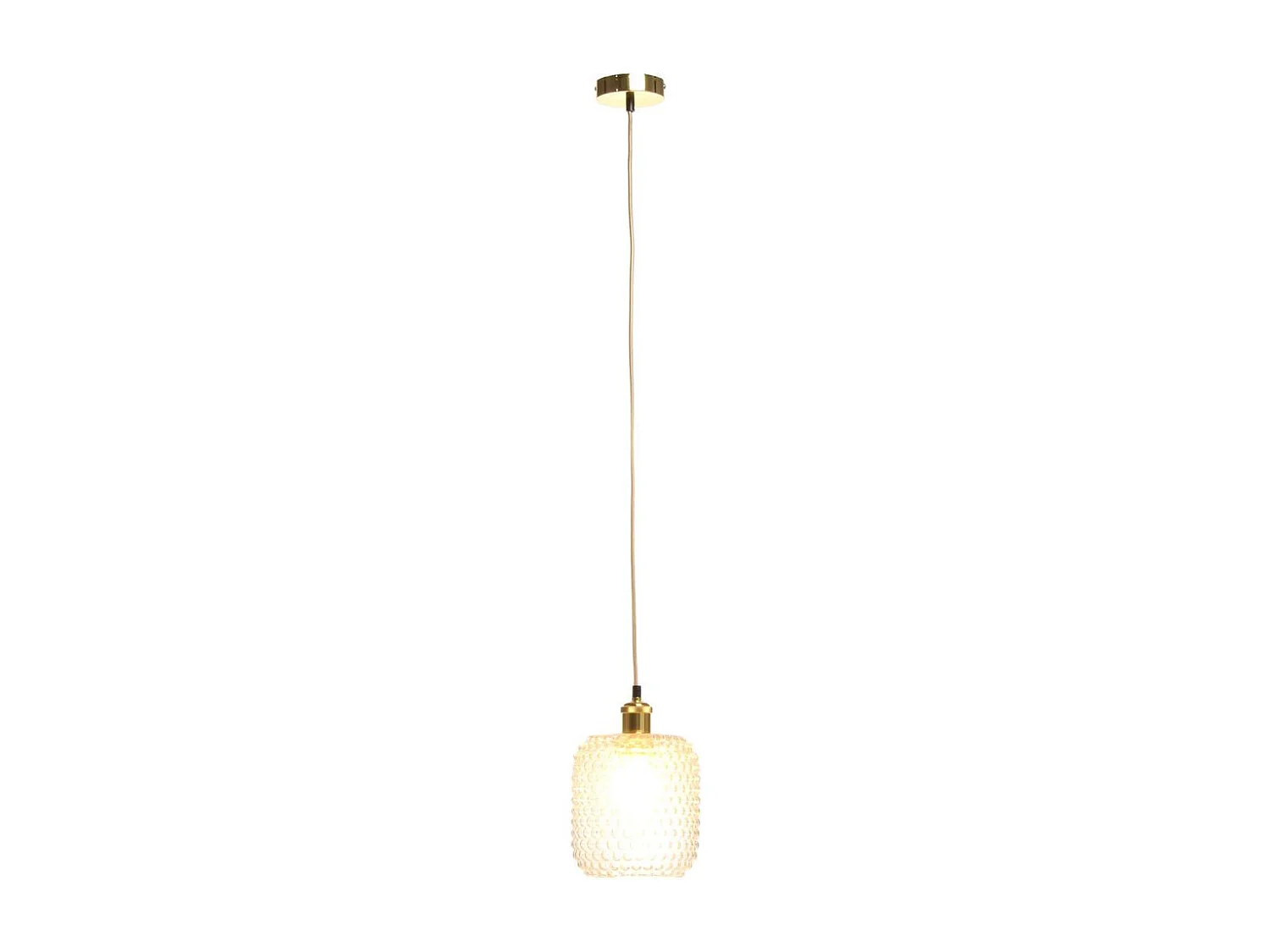 Lampe Suspension en Verre "Irène" 27cm Transparent