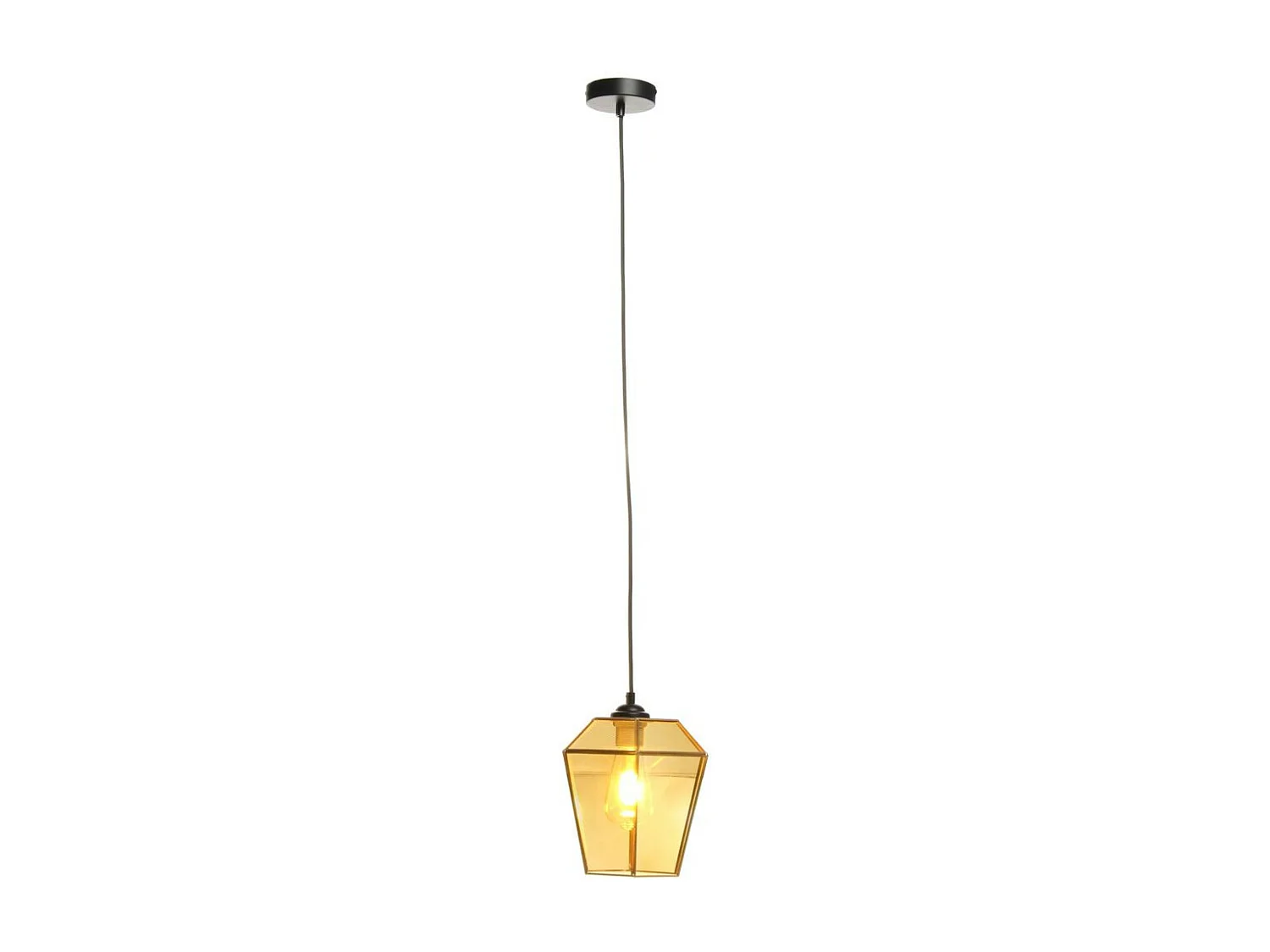 Lampe Suspension Déco "Terias" 26cm Orange