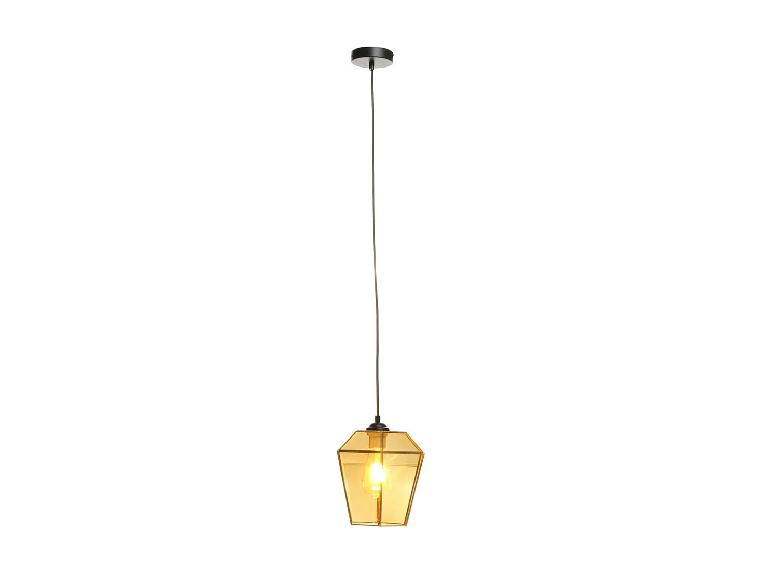 Lampe Suspension Déco "Terias" 26cm Orange