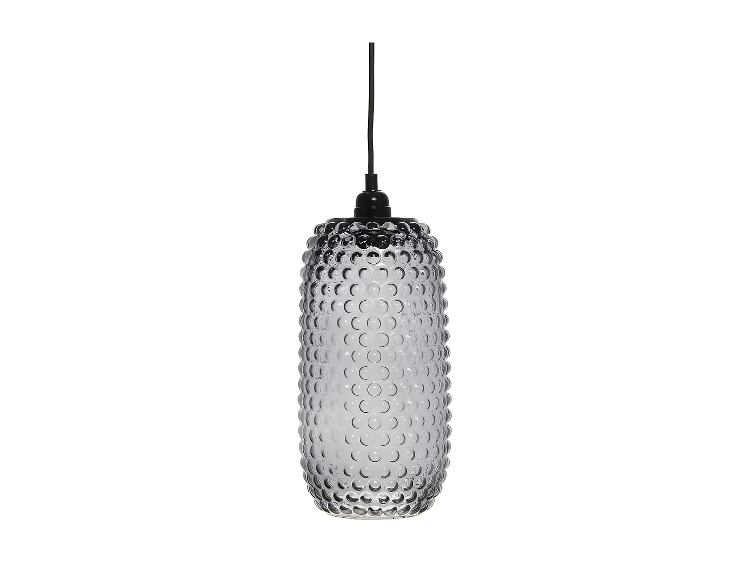Lampe Suspension en Verre "Irina" 34cm Gris