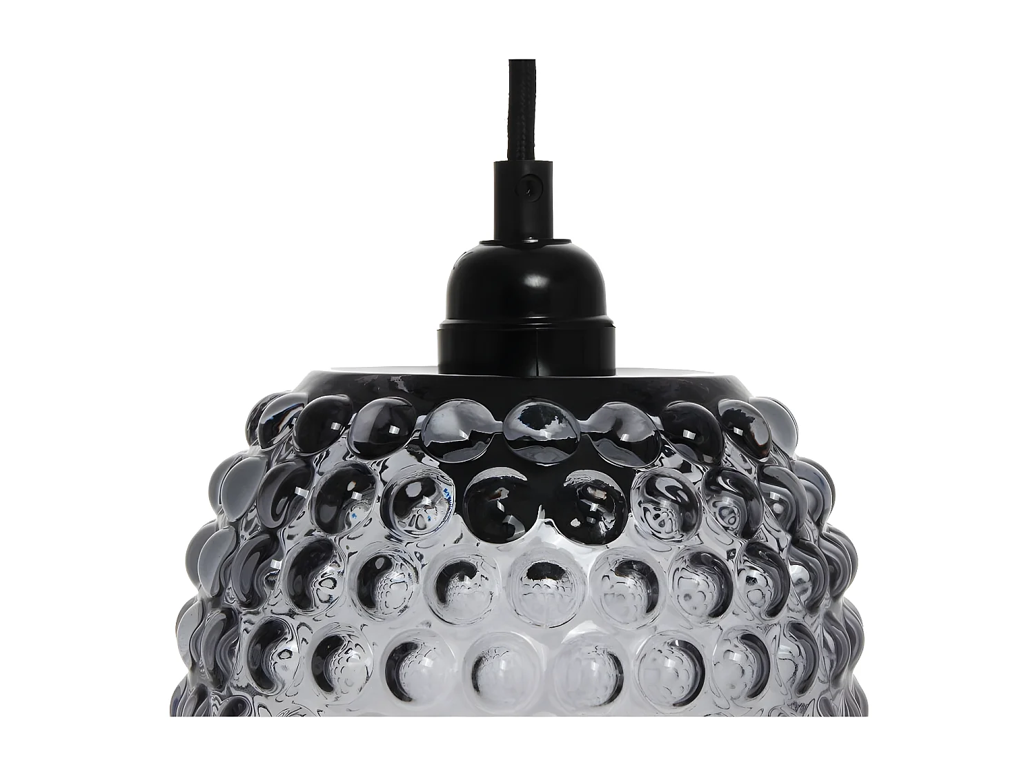 Lampe Suspension en Verre "Irina" 34cm Gris