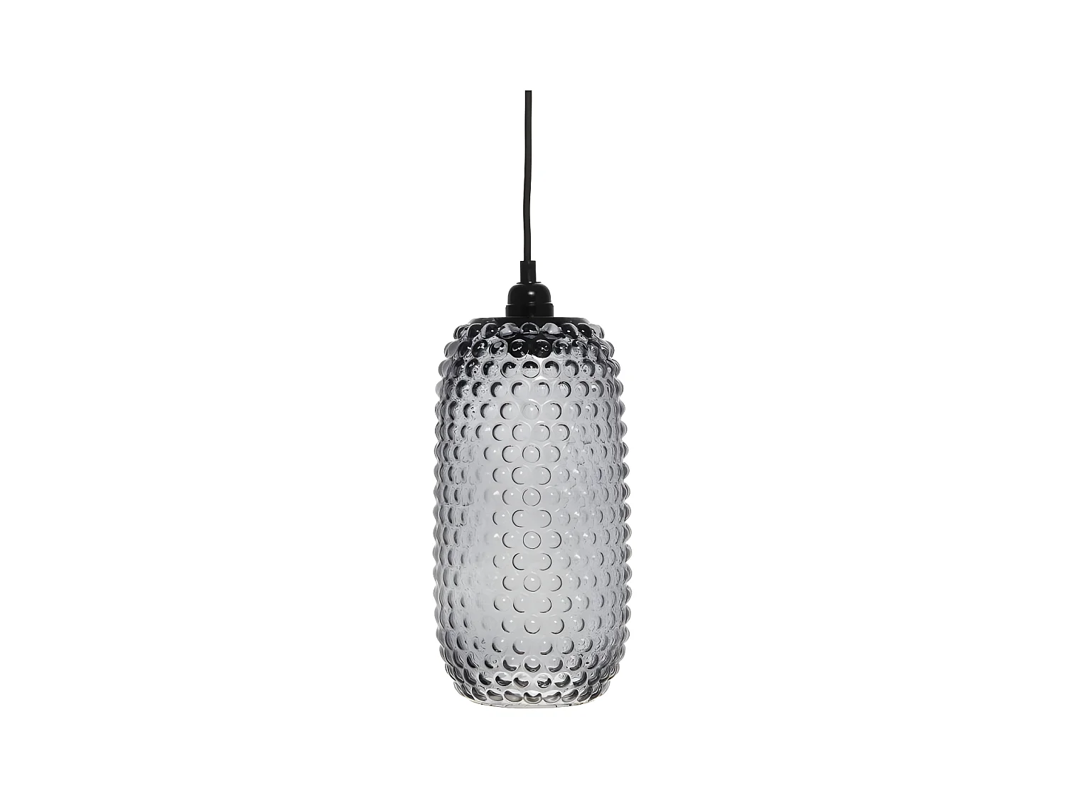 Lampe Suspension en Verre "Irina" 34cm Gris