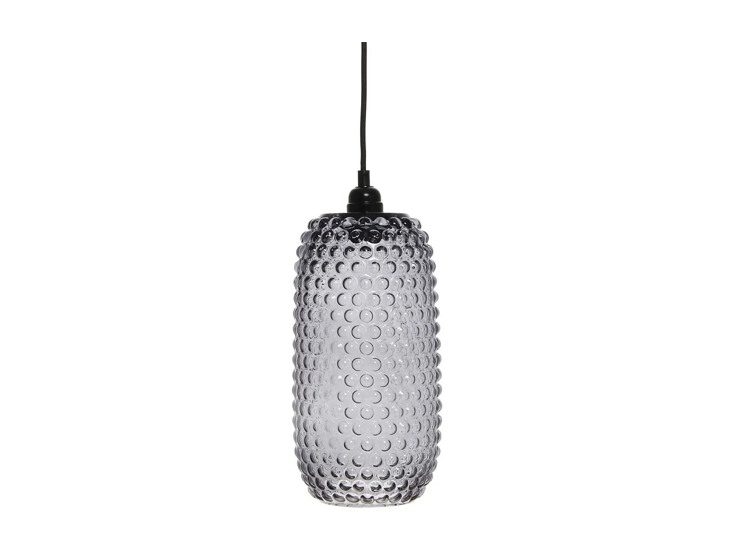 Lampe Suspension en Verre "Irina" 34cm Gris