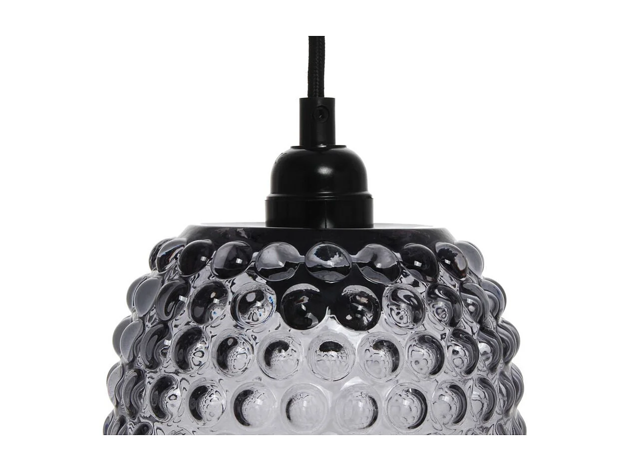 Lampe Suspension en Verre "Irina" 34cm Gris