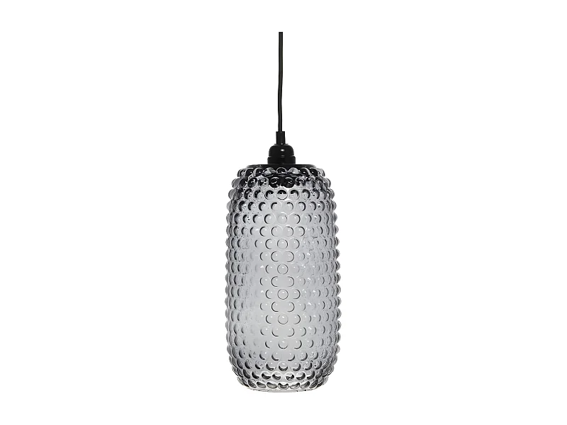 Lampe Suspension en Verre "Irina" 34cm Gris