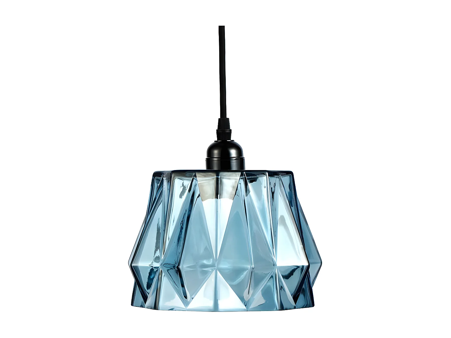 Lampe Suspension Déco "Aurea" 19cm Bleu