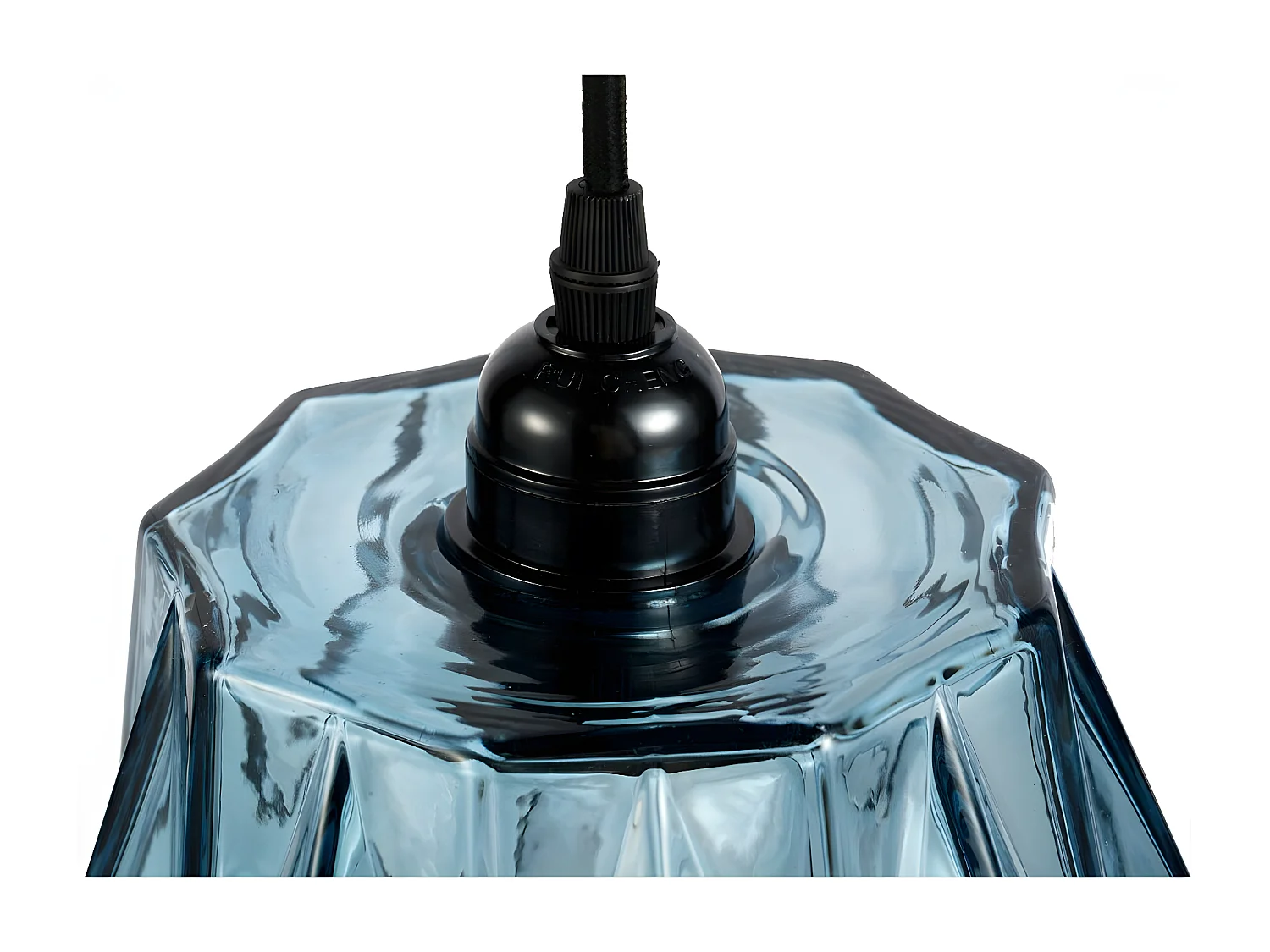 Lampe Suspension Déco "Aurea" 19cm Bleu