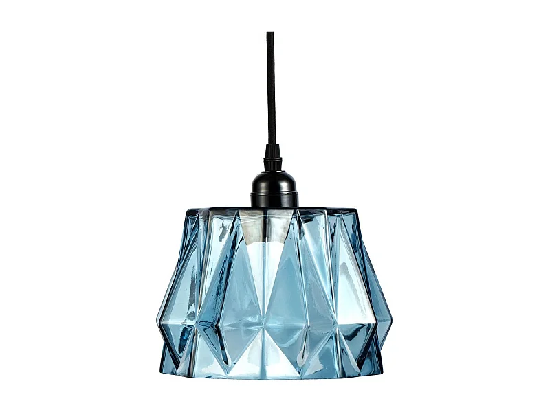 Lampe Suspension Déco "Aurea" 19cm Bleu