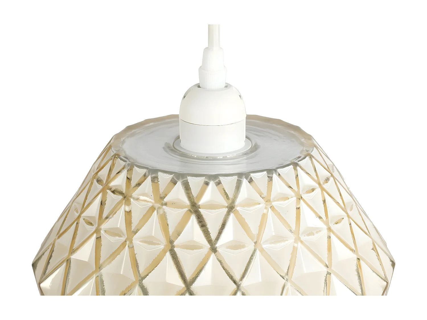 Lampe Suspension Déco "Lumi" 27cm Blanc