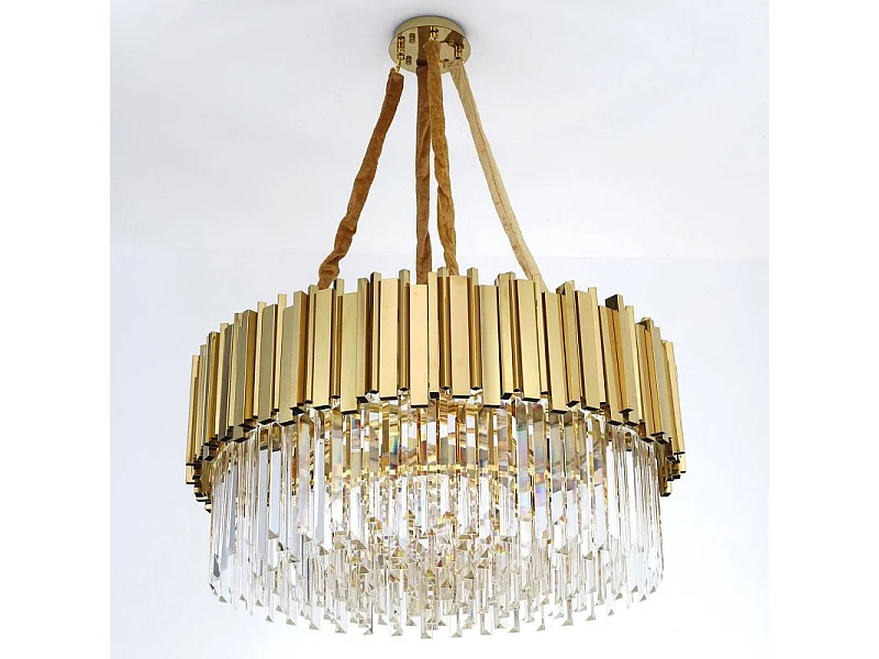 Lampe Suspension Design "Badana" 80cm Or