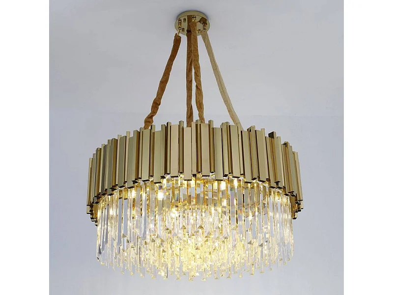 Lampe Suspension Design "Badana" 80cm Or