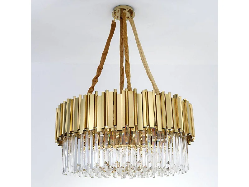 Lampe Suspension Design "Badana" 80cm Or