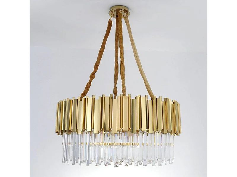 Lampe Suspension Design "Badana" 80cm Or