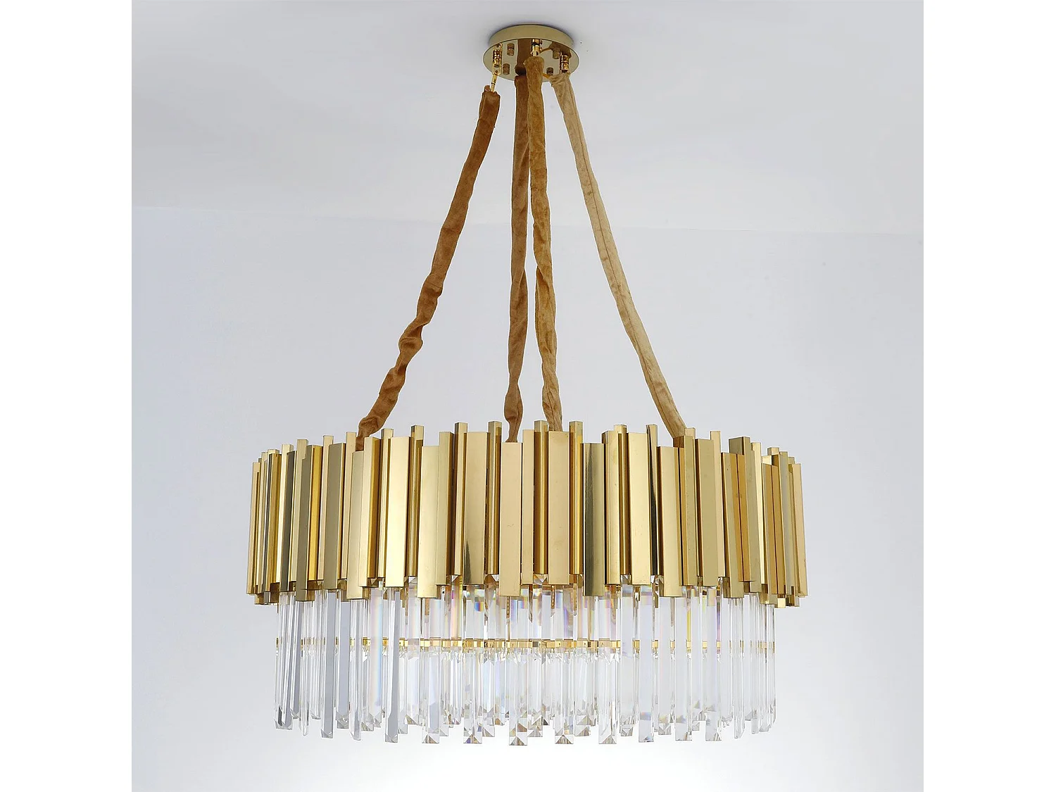 Lampe Suspension Design "Badana" 80cm Or