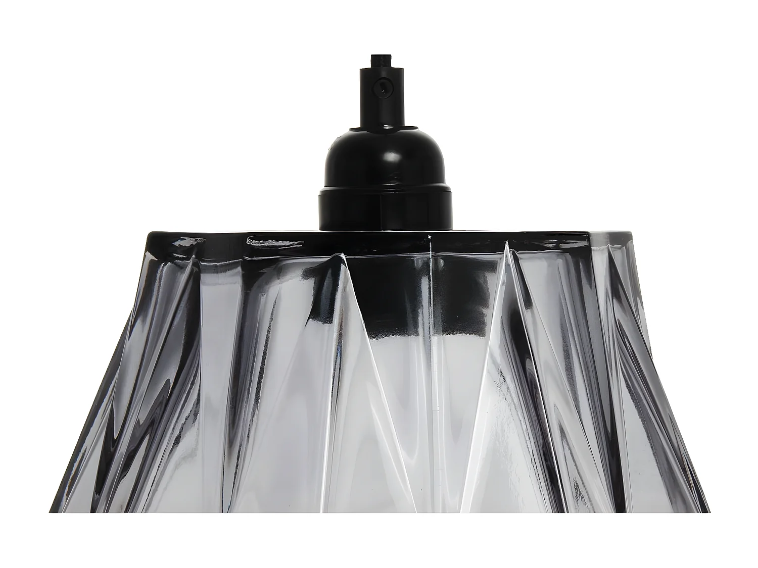 Lampe Suspension en Verre "Aurea" 19cm Gris