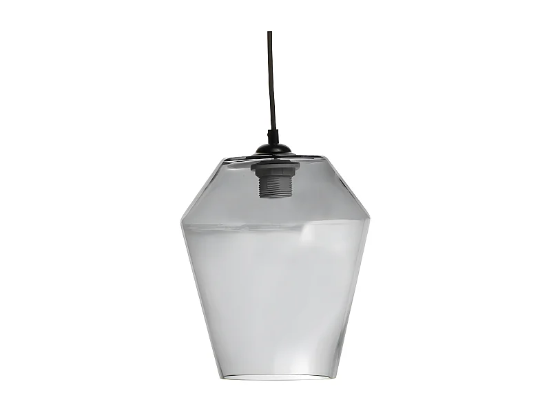Lampe Suspension en Verre "Planta" 30cm Gris