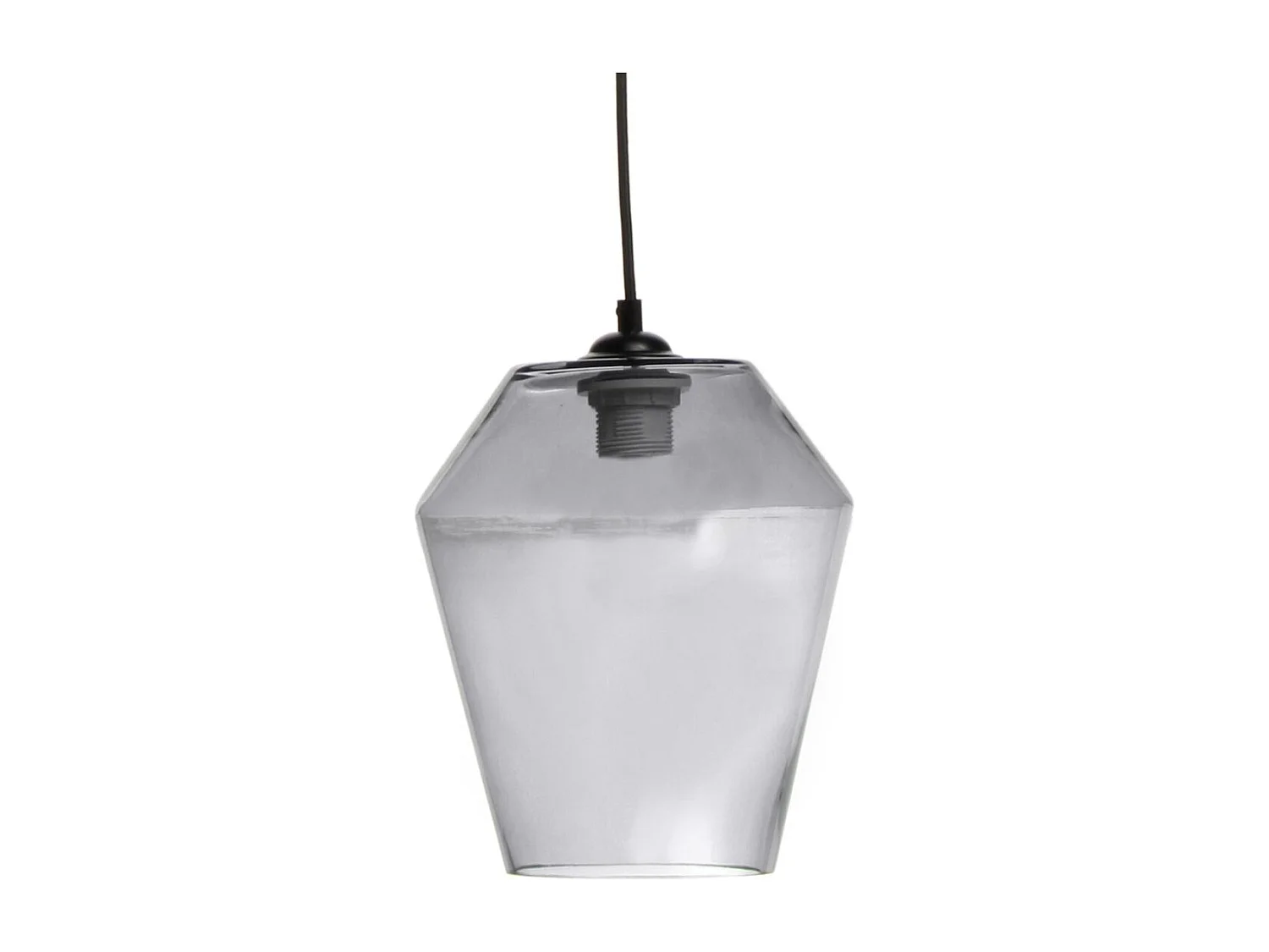 Lampe Suspension en Verre "Planta" 30cm Gris