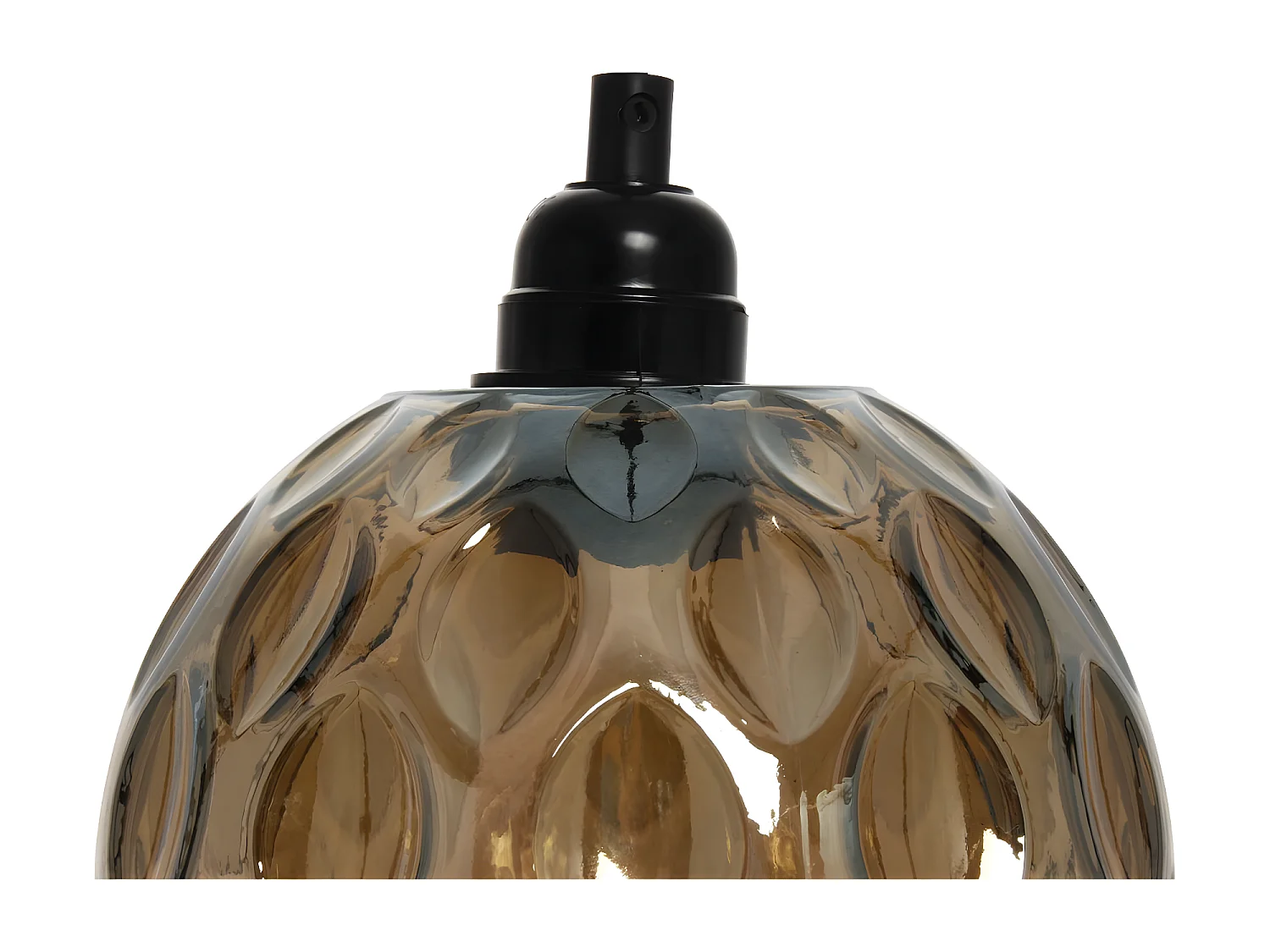 Lampe Suspension en Verre "Mono" 23cm Marron