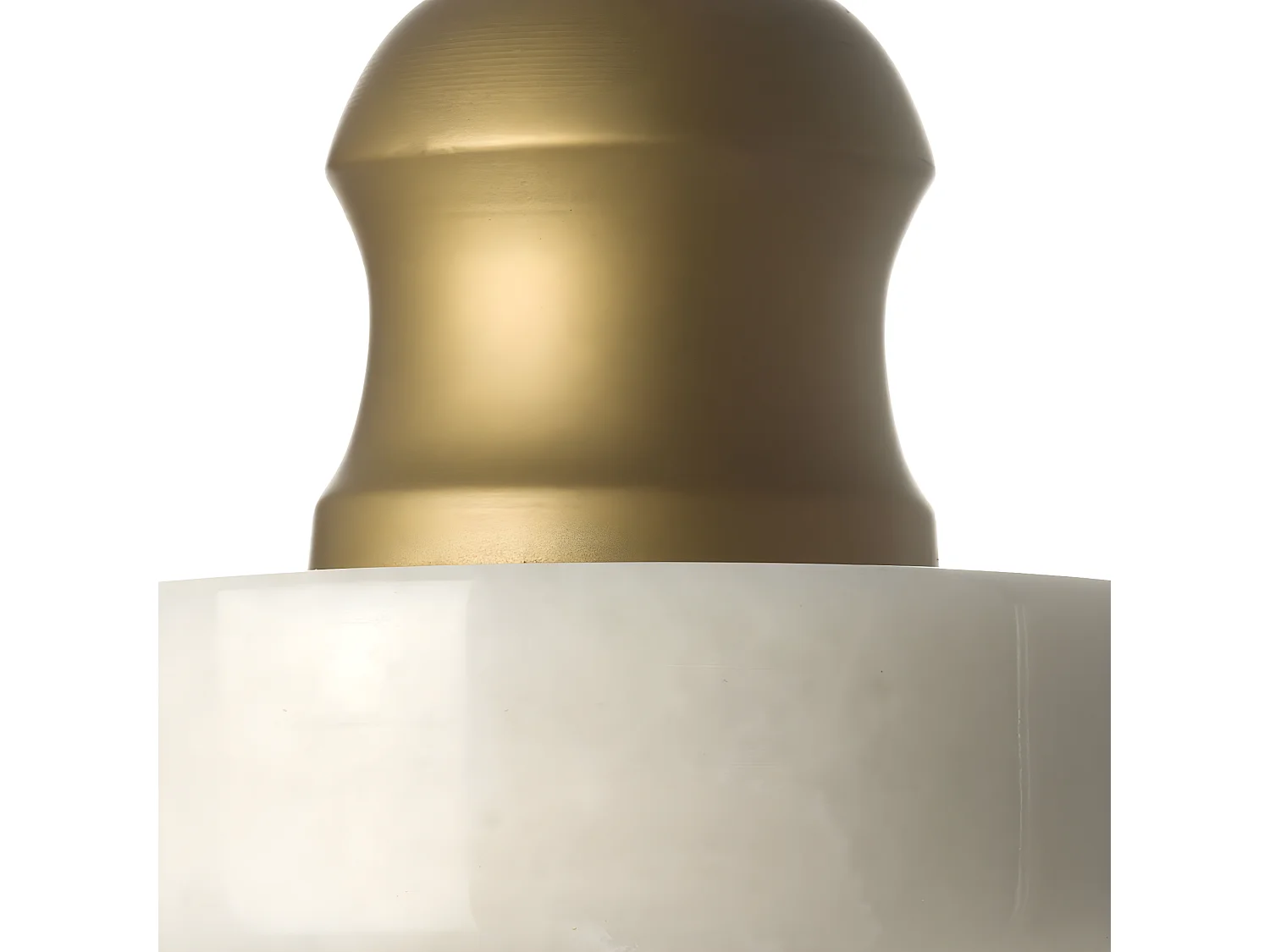 Lampe Suspension en Marbre "Musica II" 10cm Blanc